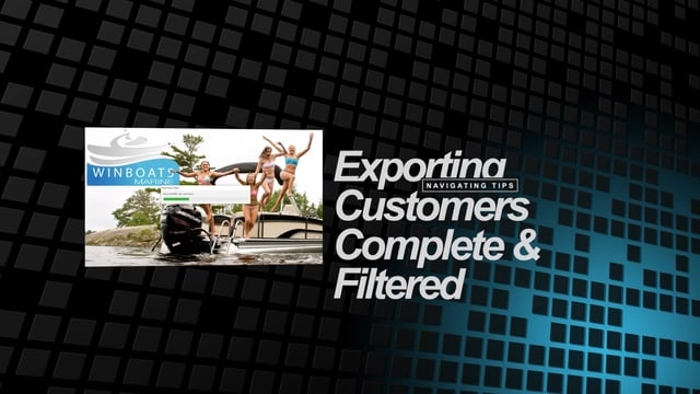 Exporting customers