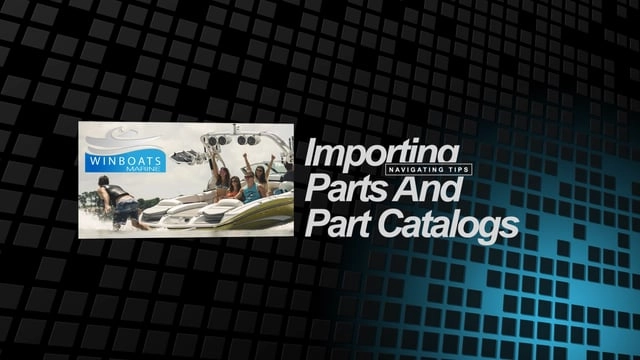 Importing parts catalog