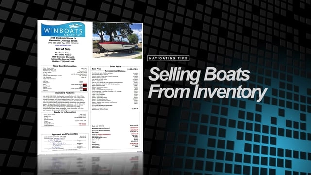Selling boats