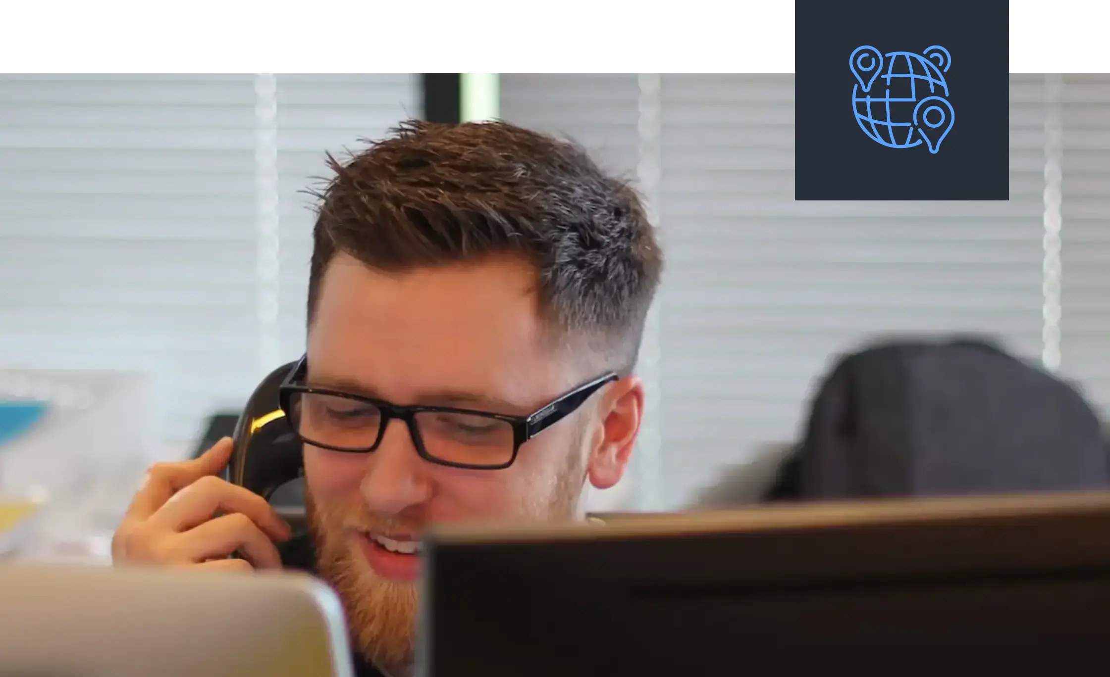 Winboats salesperson working remotely, accessing customer information and creating quotes while on a call.