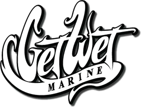 Getwet marine boat dealership logo