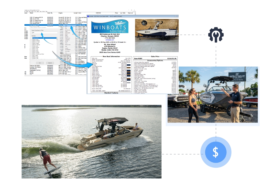Client prospecting with winboats dms