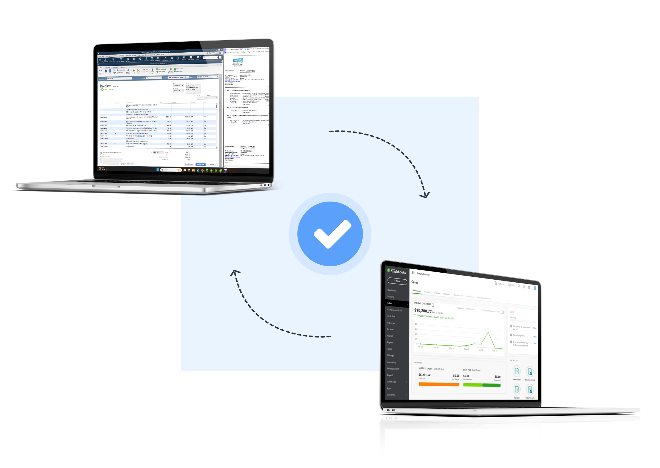 Connect winboats to quickbooks
