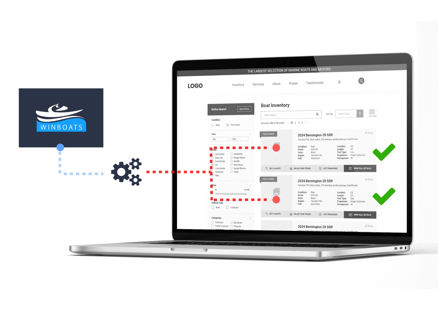 Winboats website integration